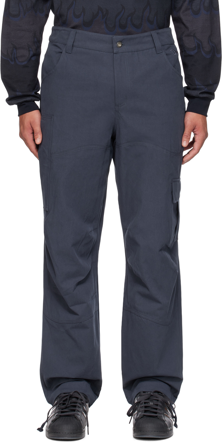 Dime Gray Jurassic Cargo Pants In Charcoal