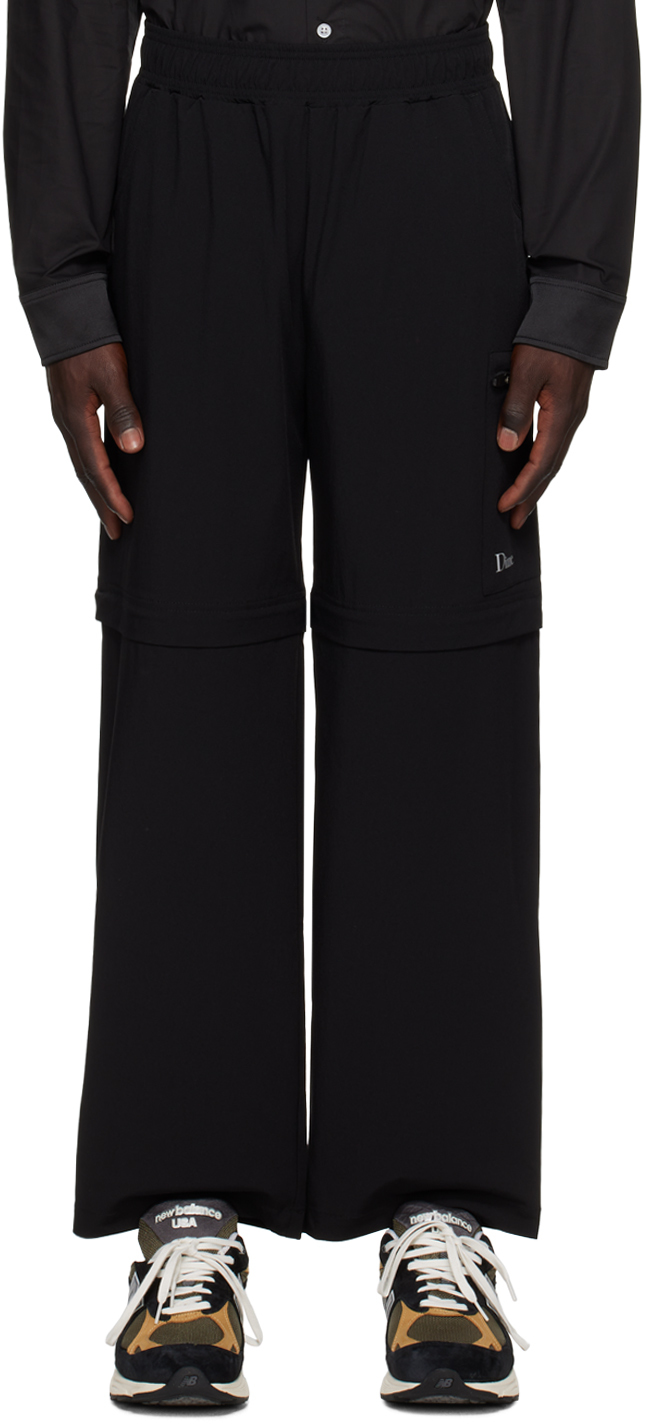 Black Zipper Trousers by The World Is Your Oyster on Sale