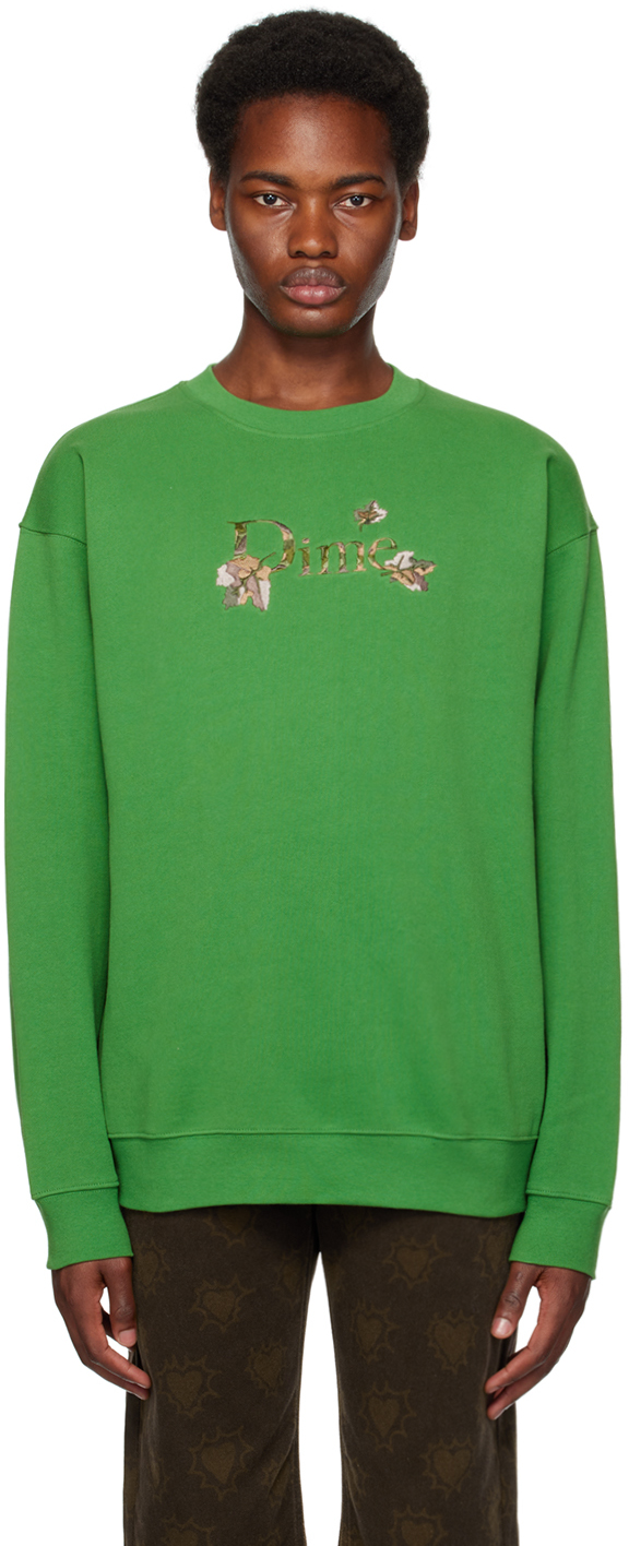 Dime Green Leafy Sweatshirt