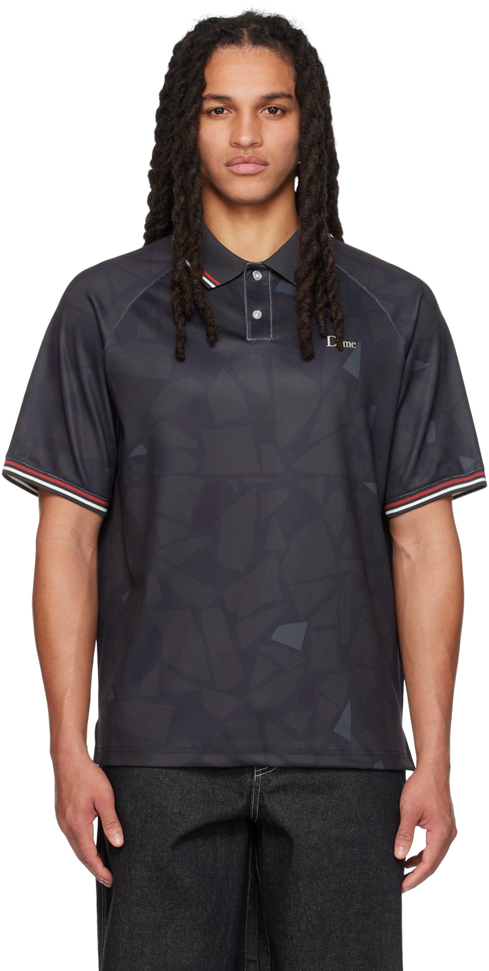 DIME CERAMIC POLO SHIRT -DEEP CHARCOAL- | www.cestujemtrekujem.com