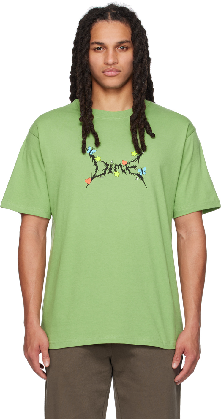 Dime Green Headbanger T-shirt In Moss