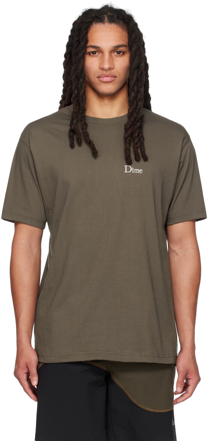Dime Brown Classic T-shirt In Driftwood