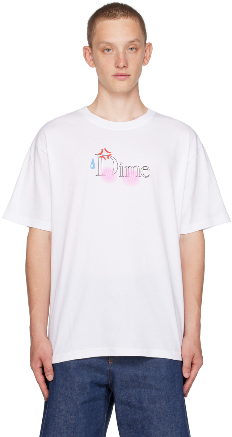 Shop Dime White Senpai T-shirt