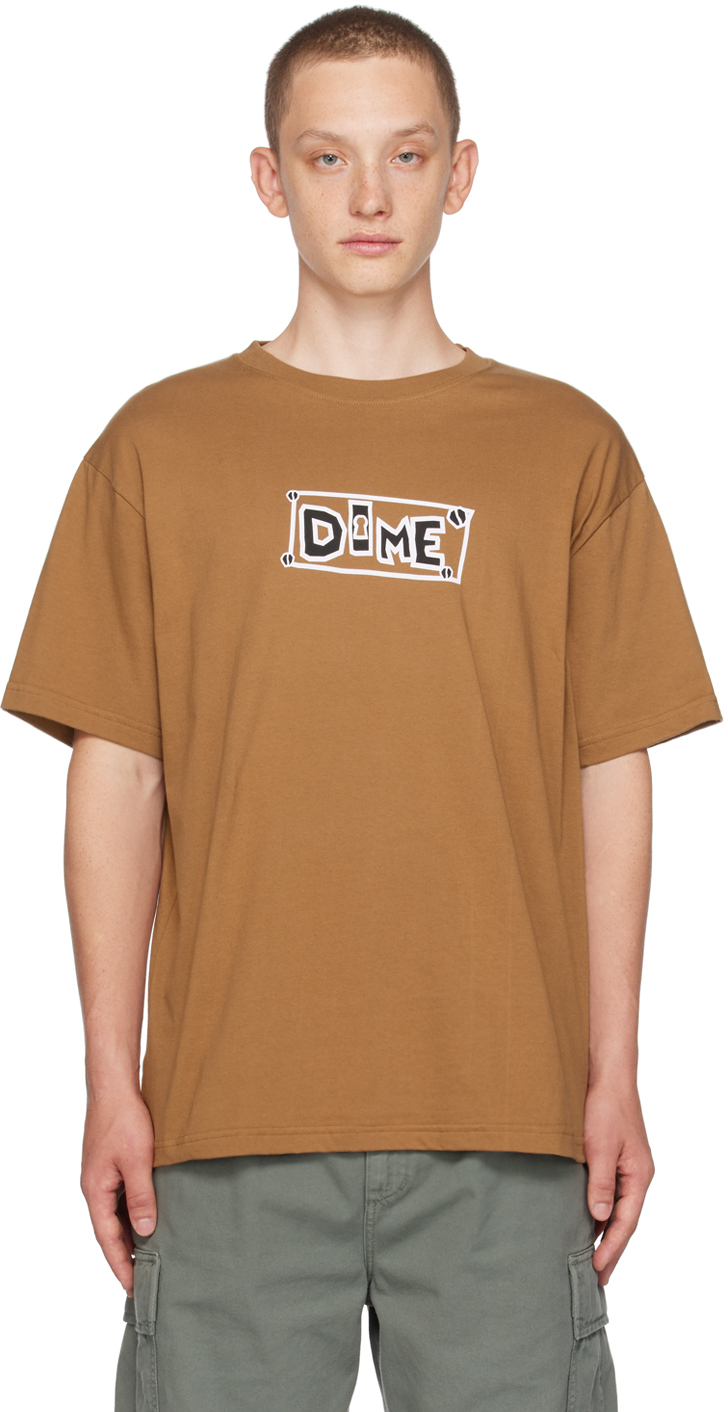 Dime Brown Key T-shirt In Cappuccino