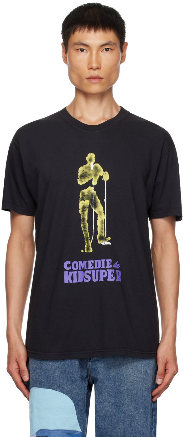 Black 'Comedie De KidSuper' Comic T-Shirt