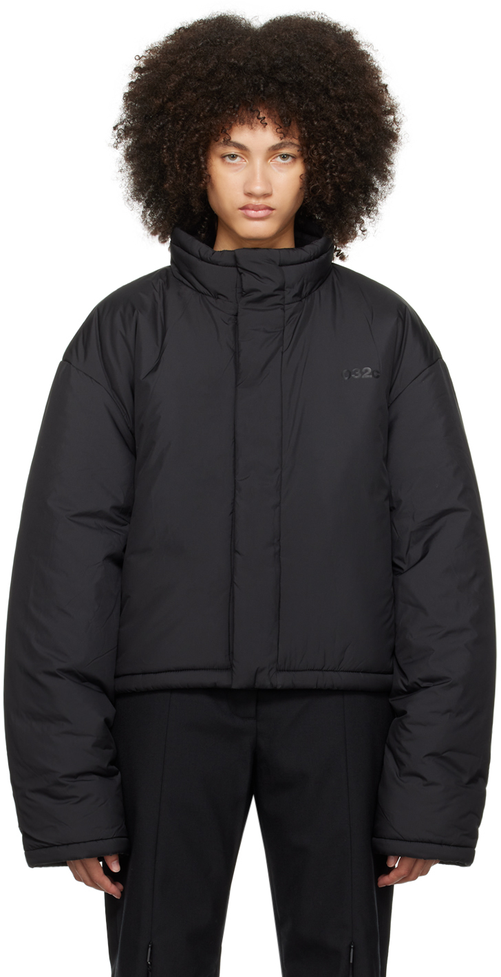 Black Team Tag Puffer Jacket