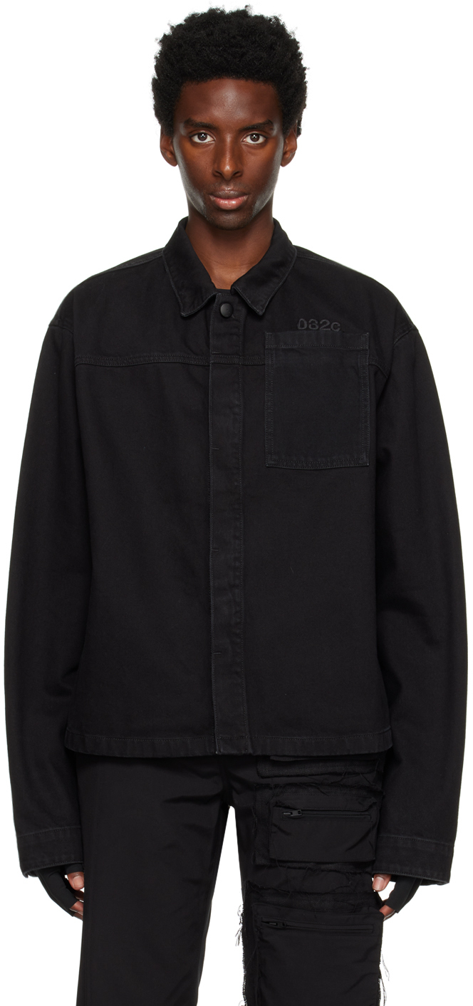032c: Black New Classic Denim Jacket | SSENSE