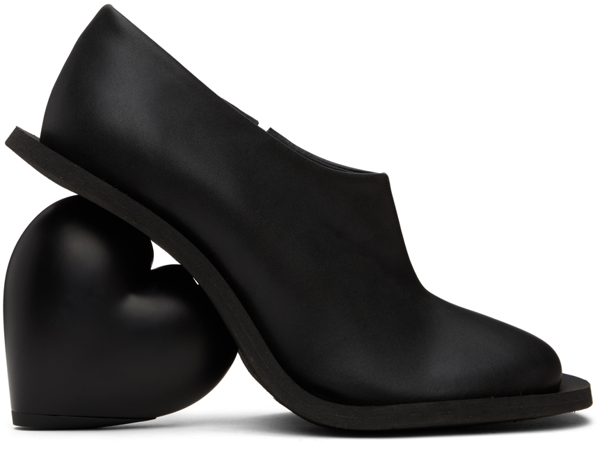 Bottines noires à talon graphique YUME YUME en solde