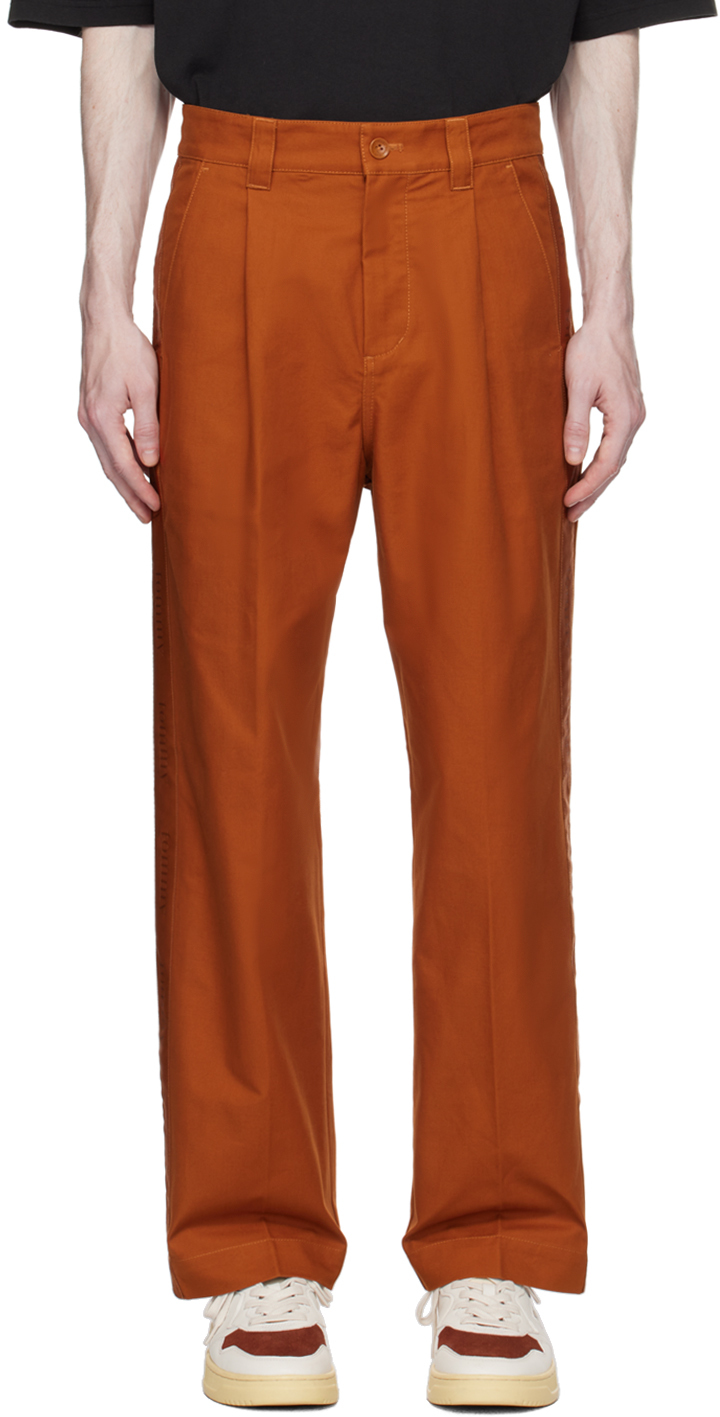 Tommy Jeans Brown Repeat Trousers In Desert Wood