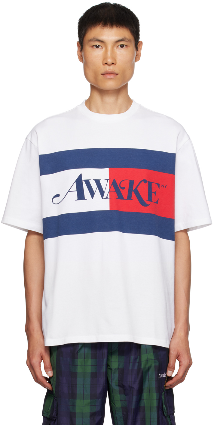 White Awake NY Edition T-Shirt by Tommy Jeans on Sale