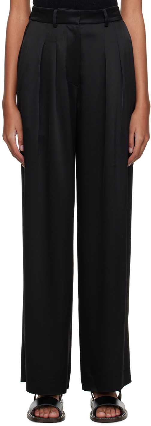 Black Lynda Trousers by Nanushka on Sale