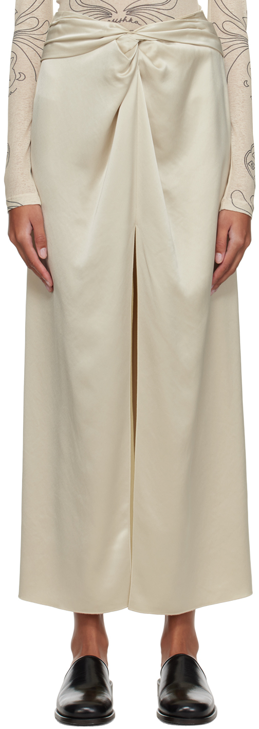 Beige Heida Maxi Skirt