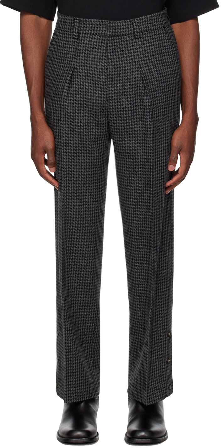 Alexander McQueen Blue Check And Stripe Print Trousers, $2,385 | SSENSE |  Lookastic