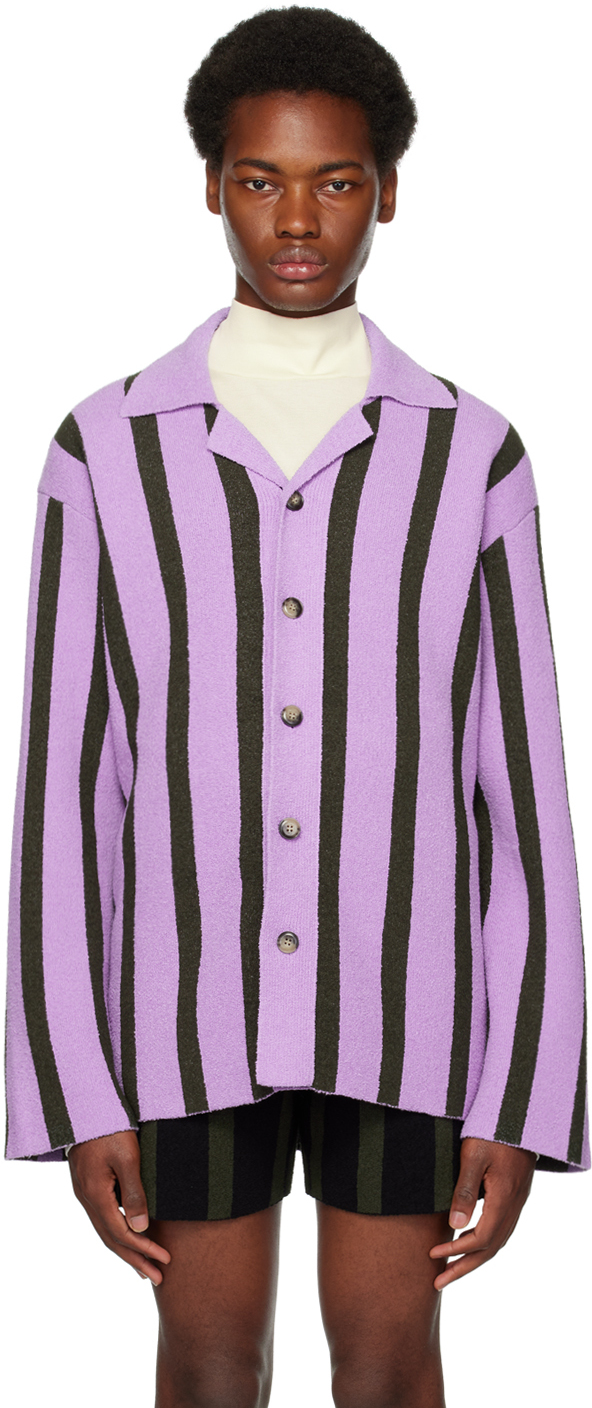 Purple & Khaki Almar Shirt