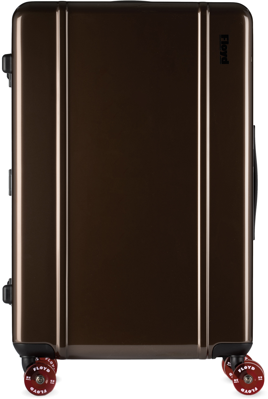 Floyd Brown Check-in Suitcase In Bronco Brown