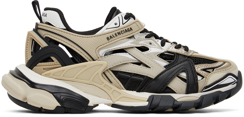 Kids Beige & Black Track.2 Sneakers by Balenciaga Kids | SSENSE