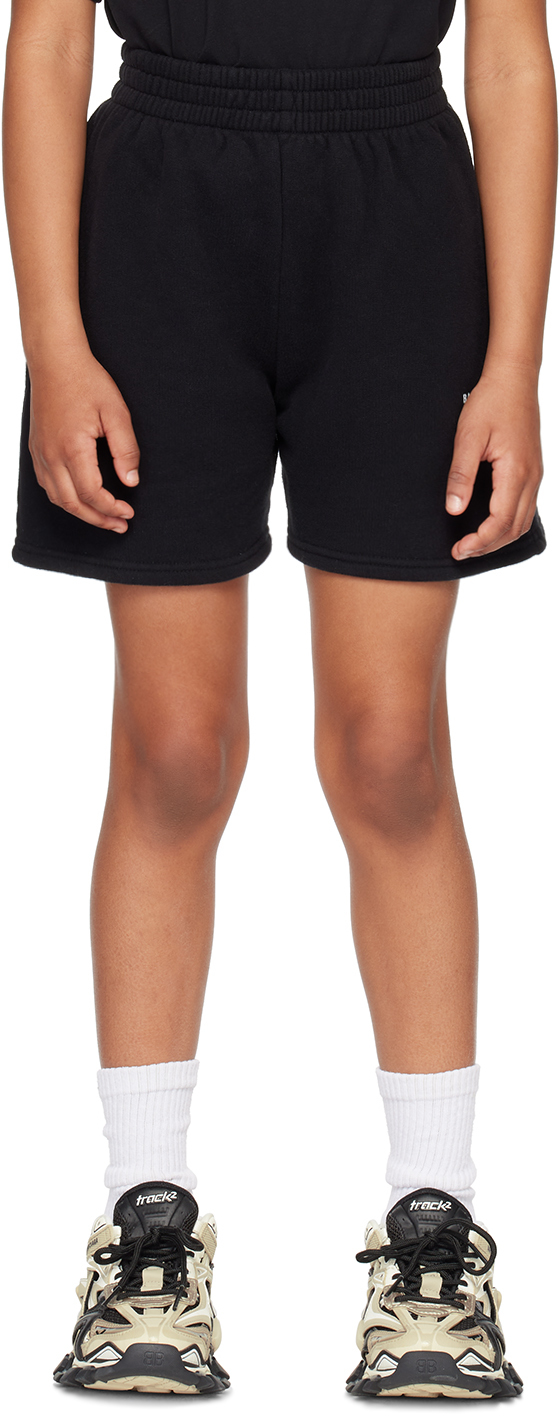 Kids Black Jogging Shorts