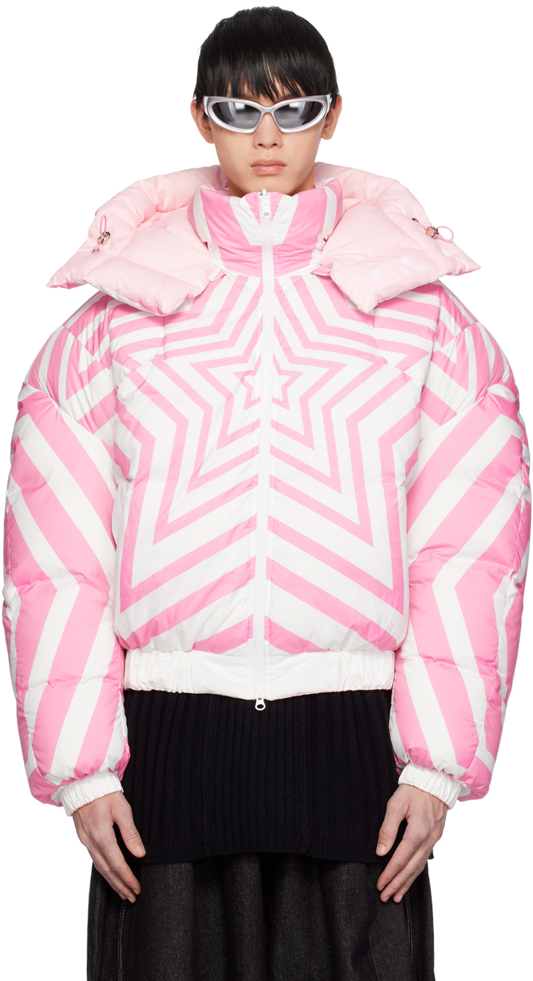 Pink Superstar Reversible Down Jacket