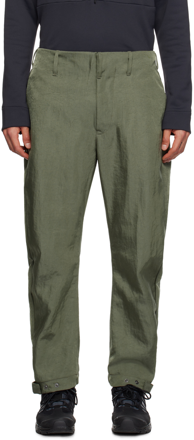 Ccp Green Curve Trousers In Olive