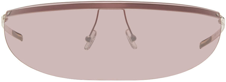 Bless Silver Sunshield Sunglasses In Rose