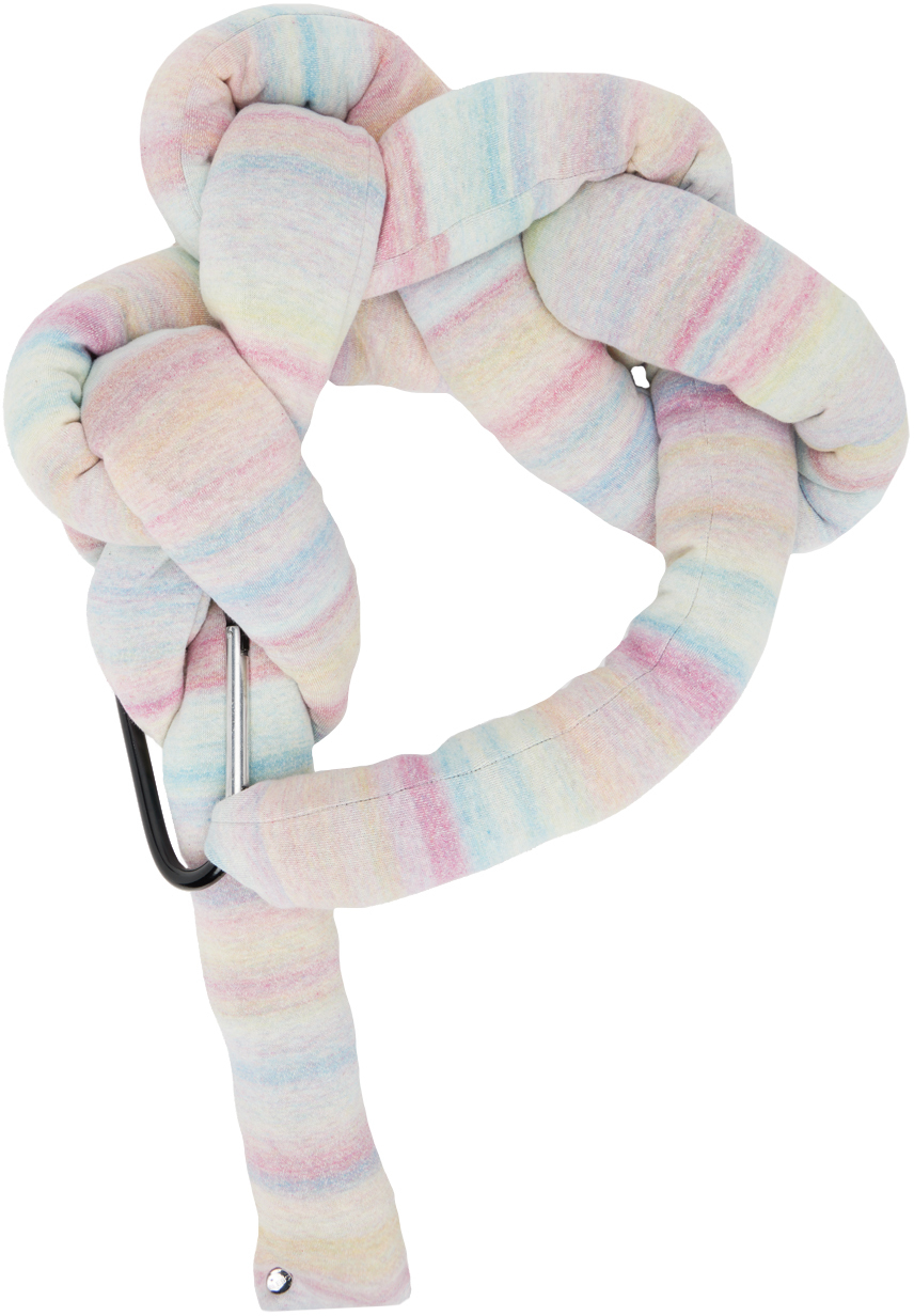 Bless Multicolor Bolster Scarf In Rainbow