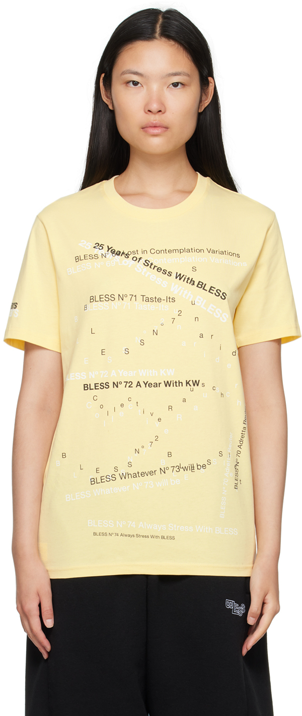 Bless Yellow Multicollection Iv T-shirt In Butter