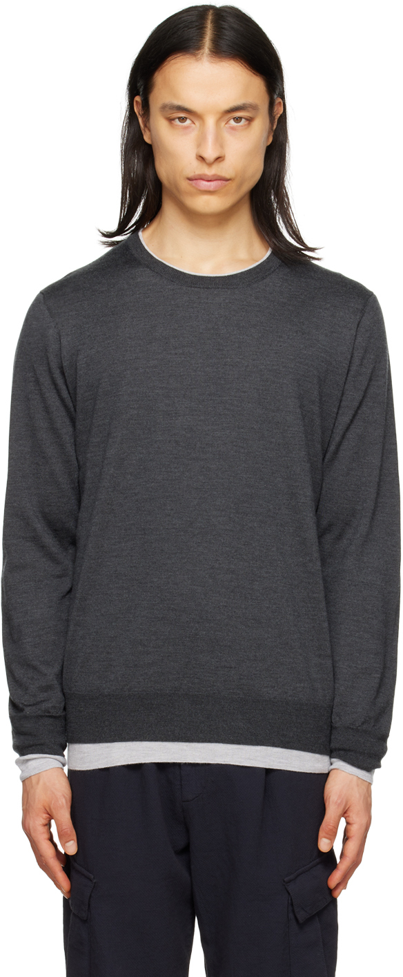 Gray Wells Reversible Sweater