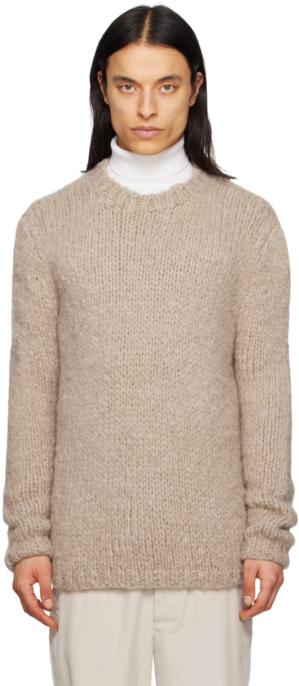 GABRIELA HEARST BEIGE LAWRENCE SWEATER