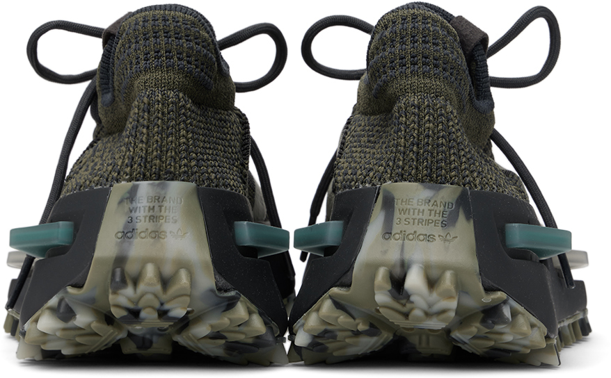 Adidas Originals Kids Khaki Nmd_s1 Big Kids Sneakers In Focus Olive / Silver