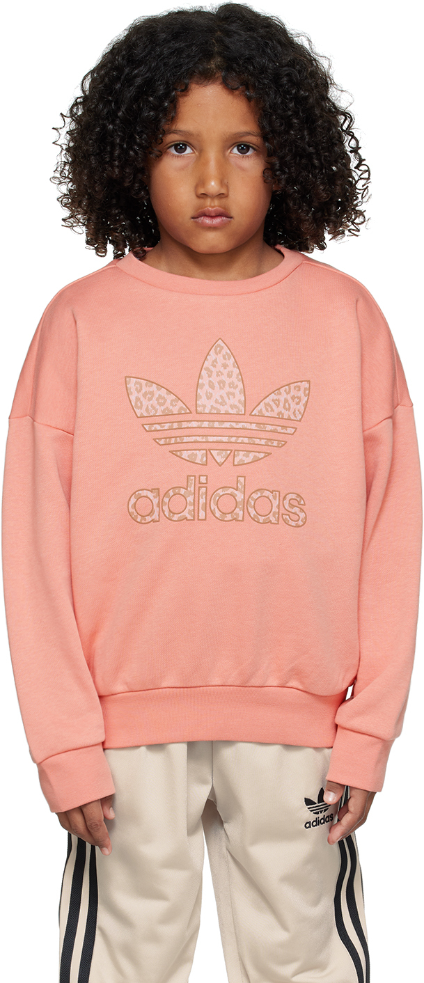 syv behandle Macadam Kids Pink Printed Big Kids Sweatshirt by adidas Kids | SSENSE