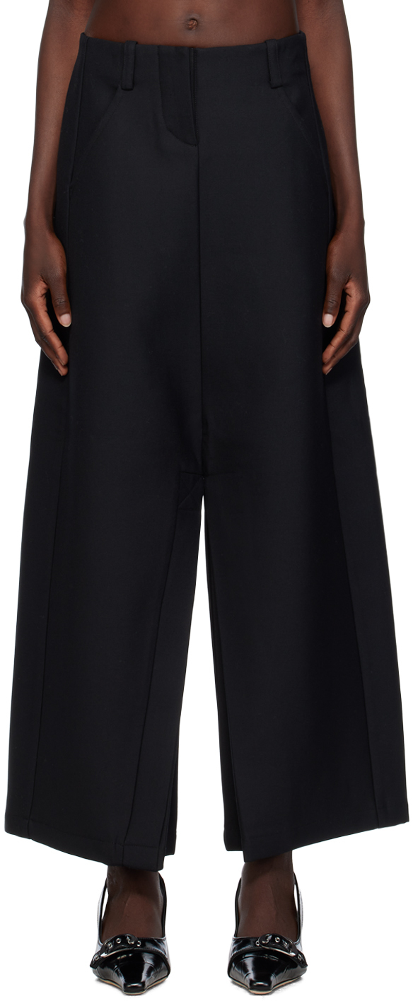 Black Oversized Harem Trousers