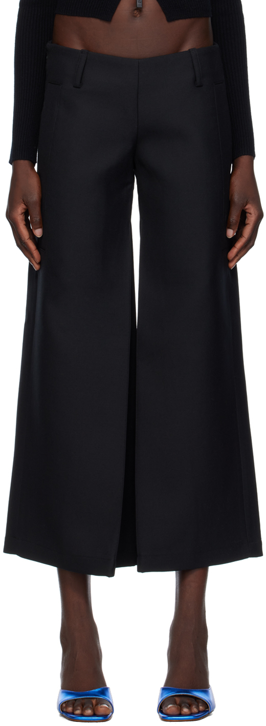 Black Wide-Leg Trousers