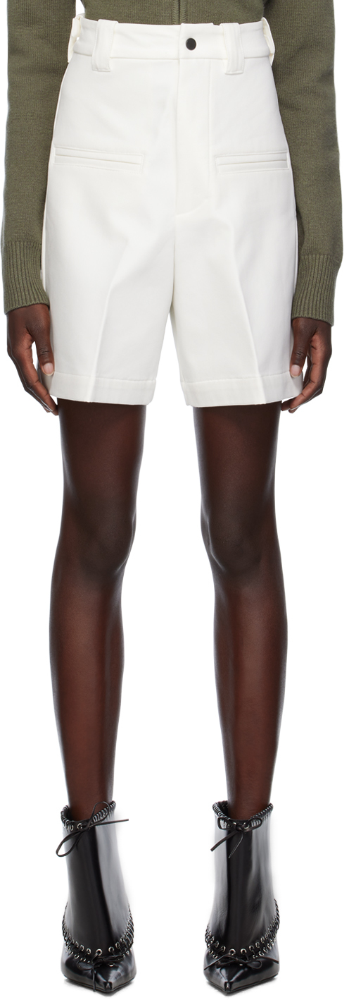 Fax Copy Express White Casual Shorts