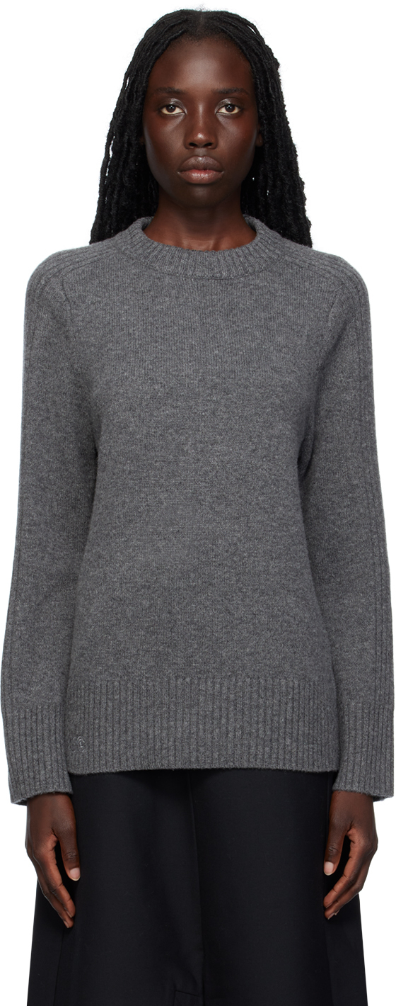Fax Copy Express Gray Pullover Sweater