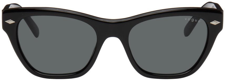 Vogue Eyewear Black Hailey Bieber Edition Sunglasses In W44/87 Black