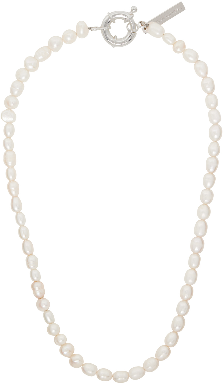 SSENSE Exclusive White Pearl Necklace