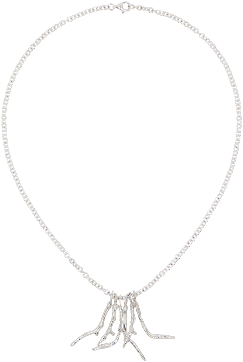 Octi Silver Coral Necklace