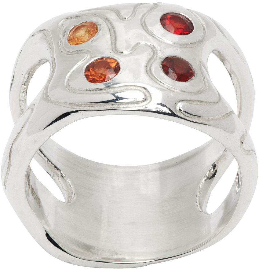 OCTI SSENSE EXCLUSIVE SILVER HOT GLOBE 02 RING