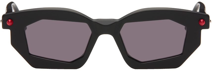 Shop Kuboraum Black P14 Sunglasses In Black Matt