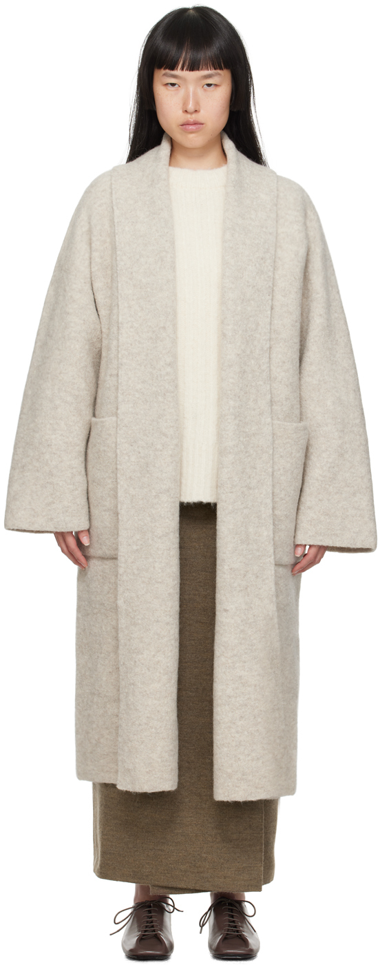 Beige Double Face Coat