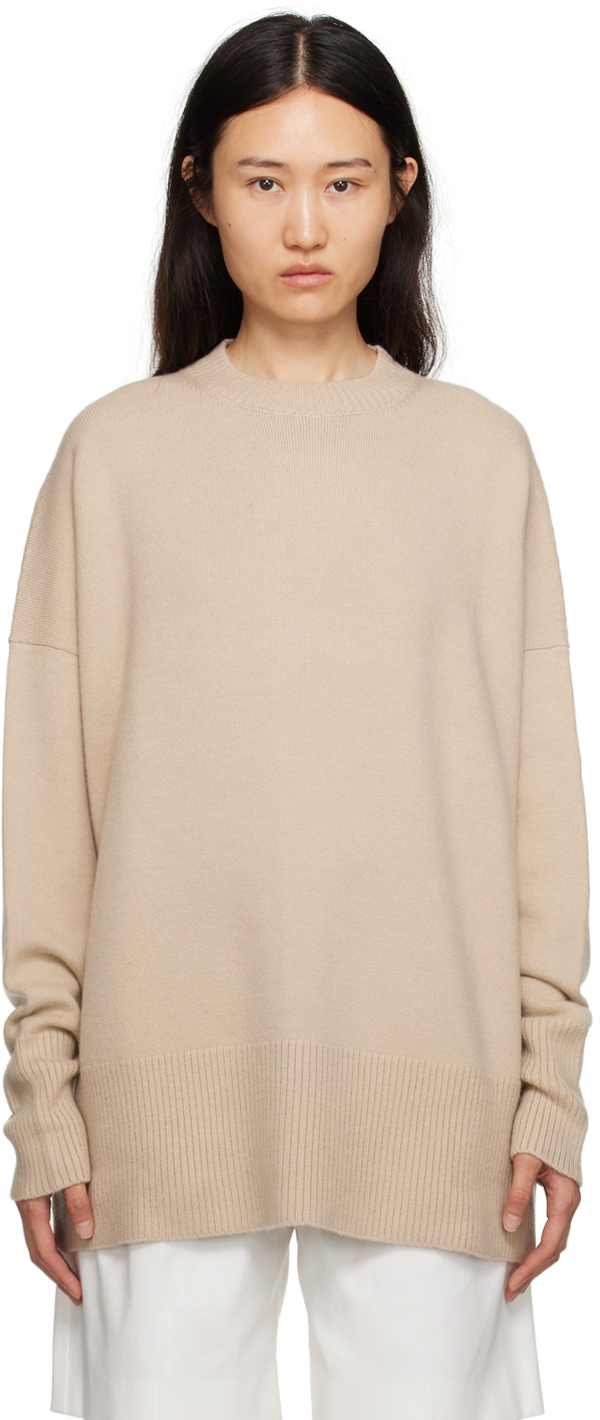 Lauren Manoogian: Beige Oversize Sweater | SSENSE