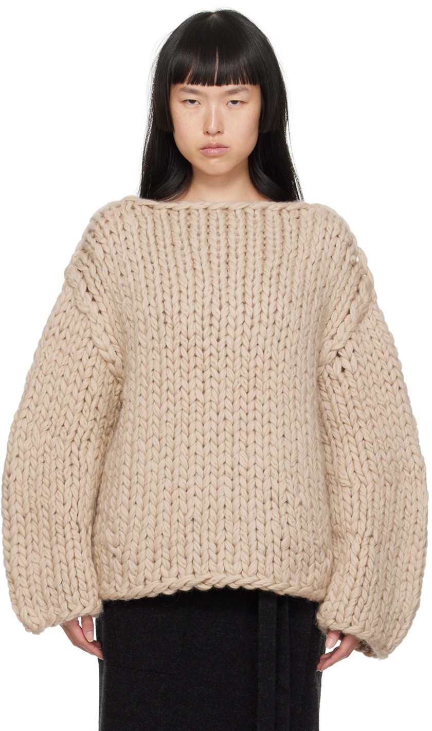 Beige chunky sale sweater