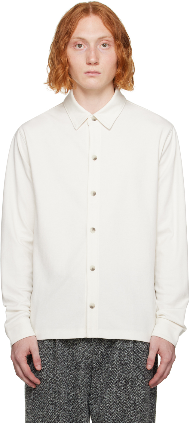 White Button Shirt by Vince on Sale