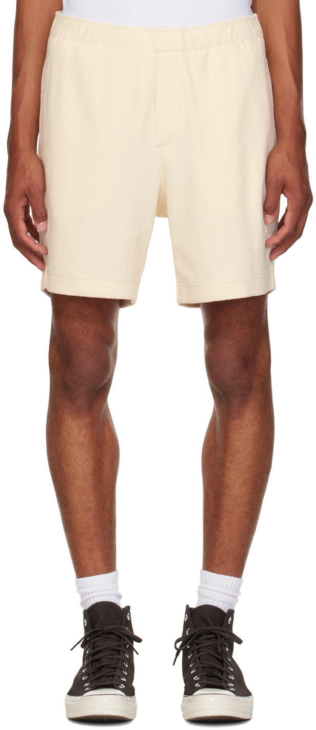 Off-White Drawstring Shorts by Vince on Sale