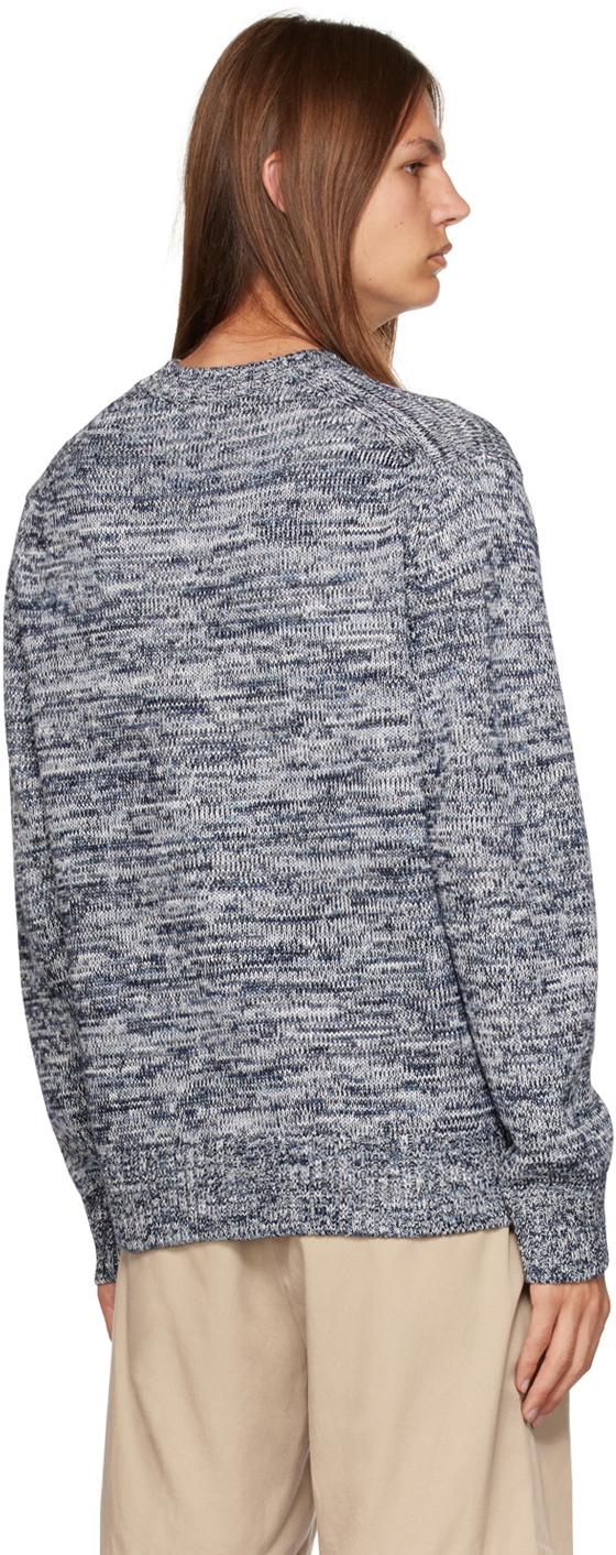 Vince Men's Tricolor Marled Crewneck Sweater In Coastal Combo-406csc