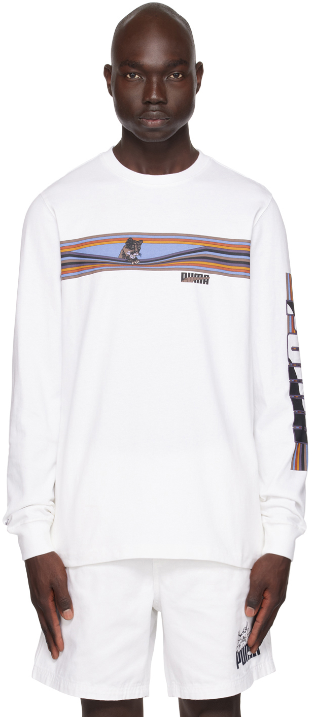 White PUMA Edition Long Sleeve T-Shirt