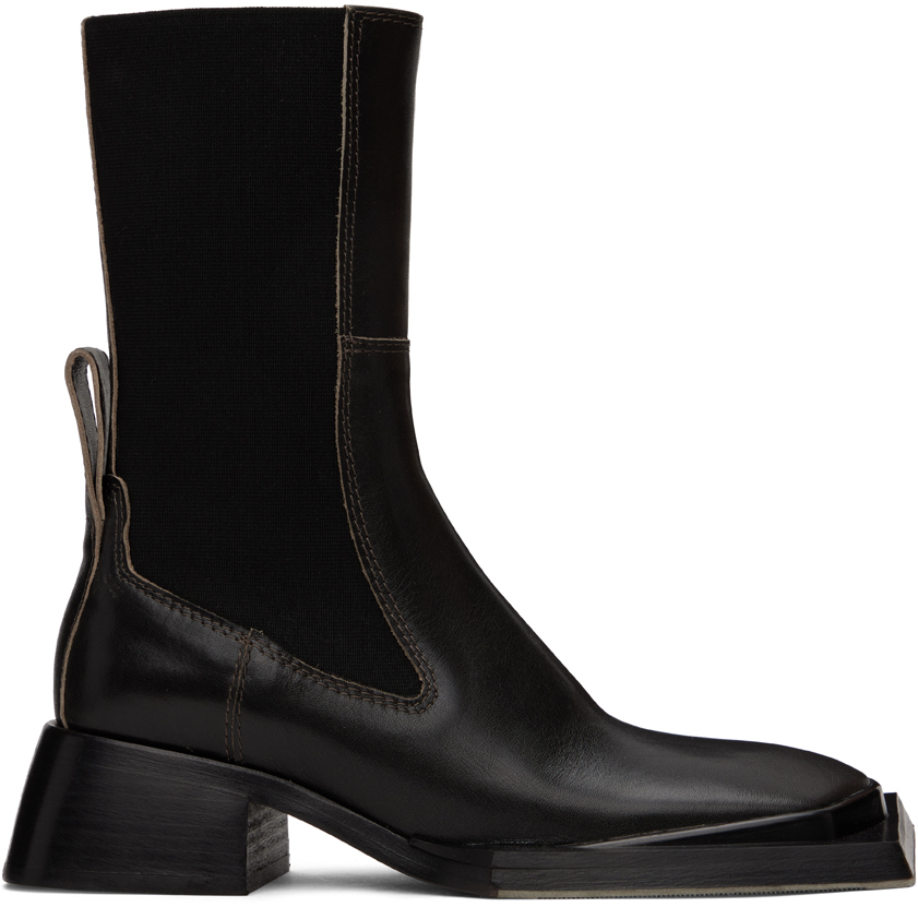 Miista: Black Space Chelsea Boots | SSENSE