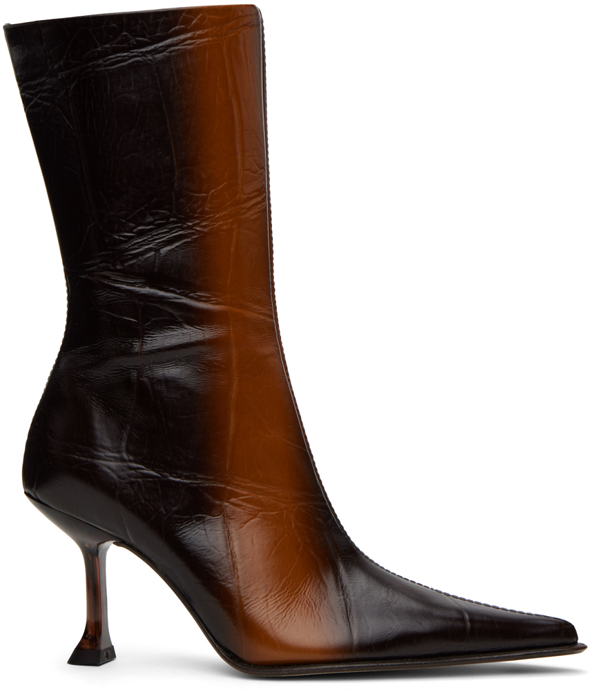 Brown Marcela Boots By Miista On Sale