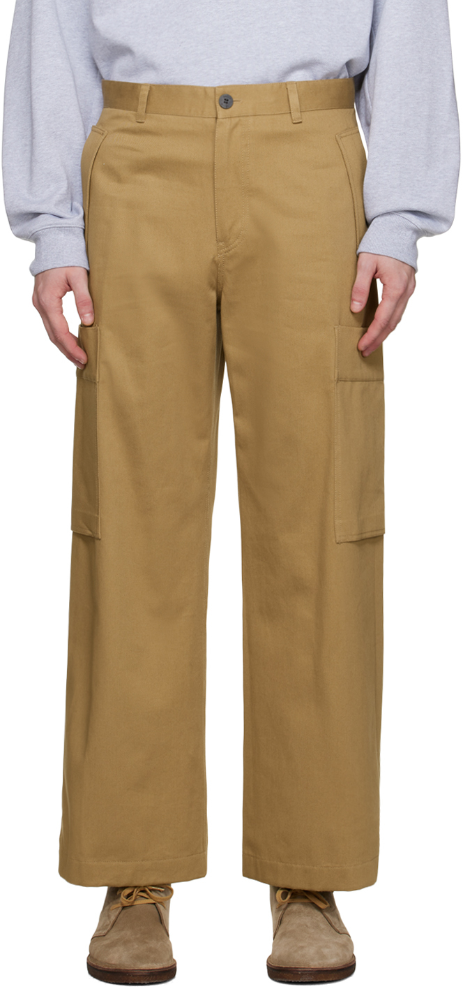 Tan Side Pocket Cargo Pants