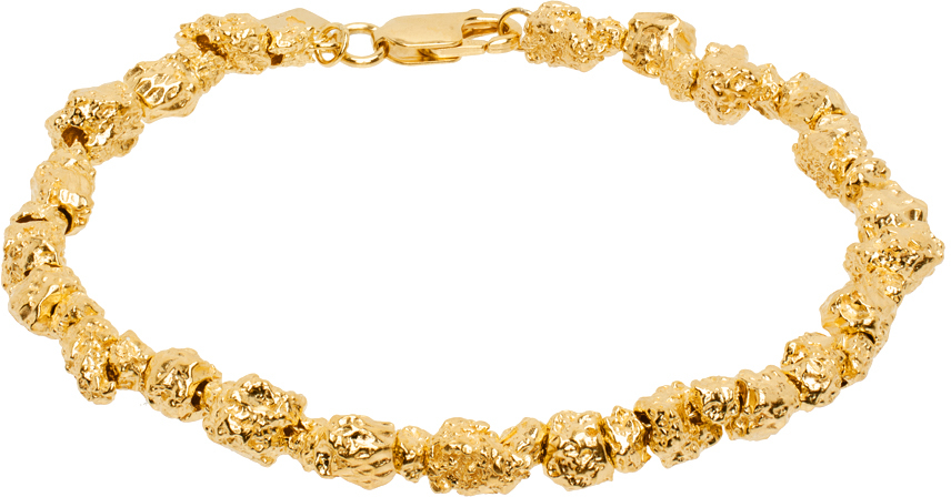 Bottega Veneta Men's Gold Vermeil Chain Bracelet